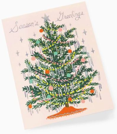 Glitzy Tree Holiday Card Set