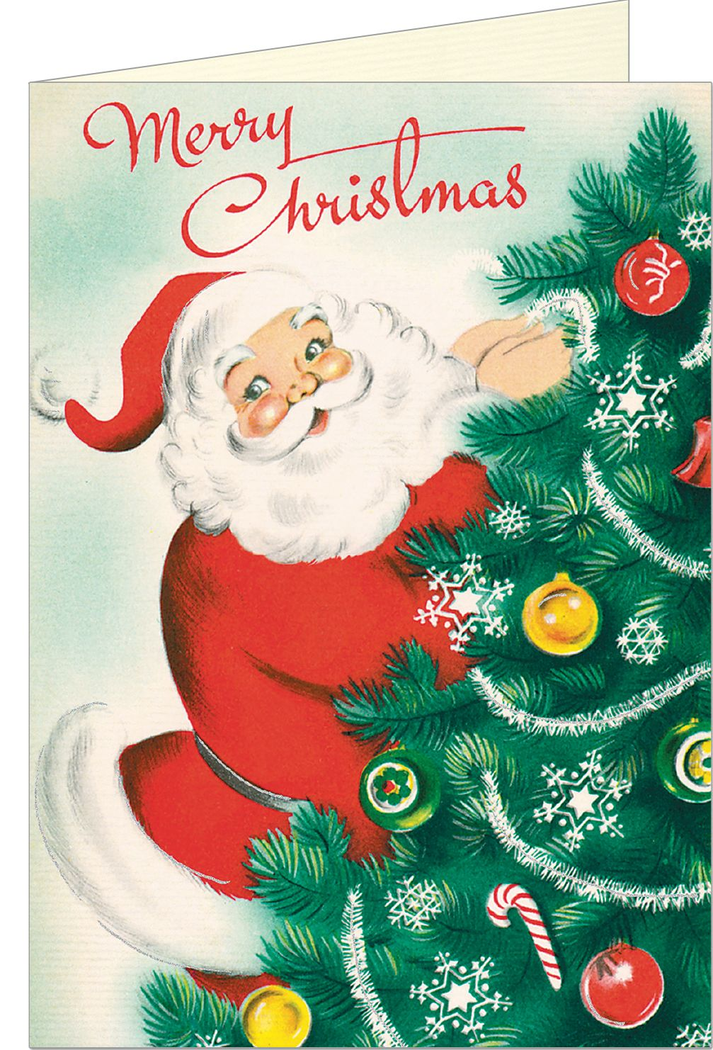 Cavallini & Co. Merry Christmas Santa Holiday Card Set