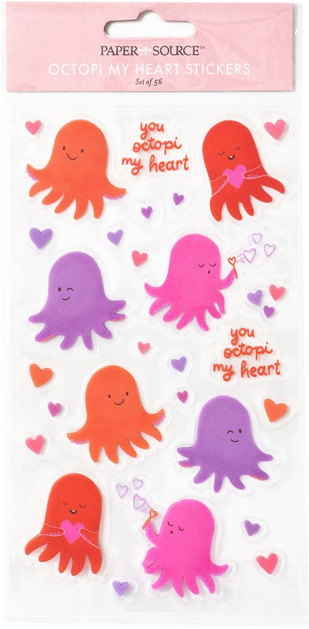 Octopi My Heart Stickers