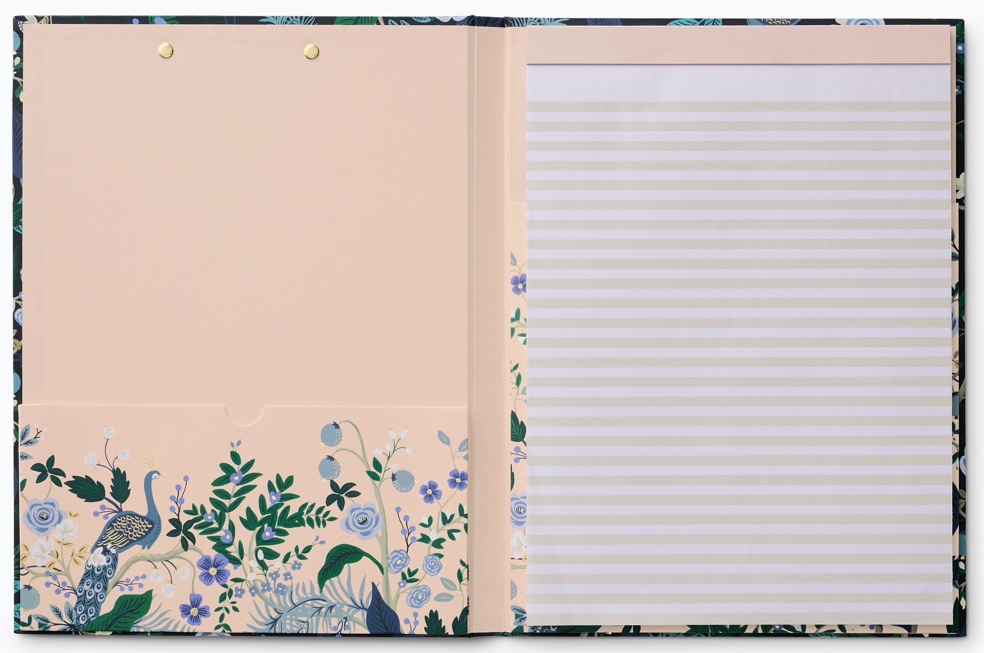 Rifle Paper Co. Peacock Clipfolio