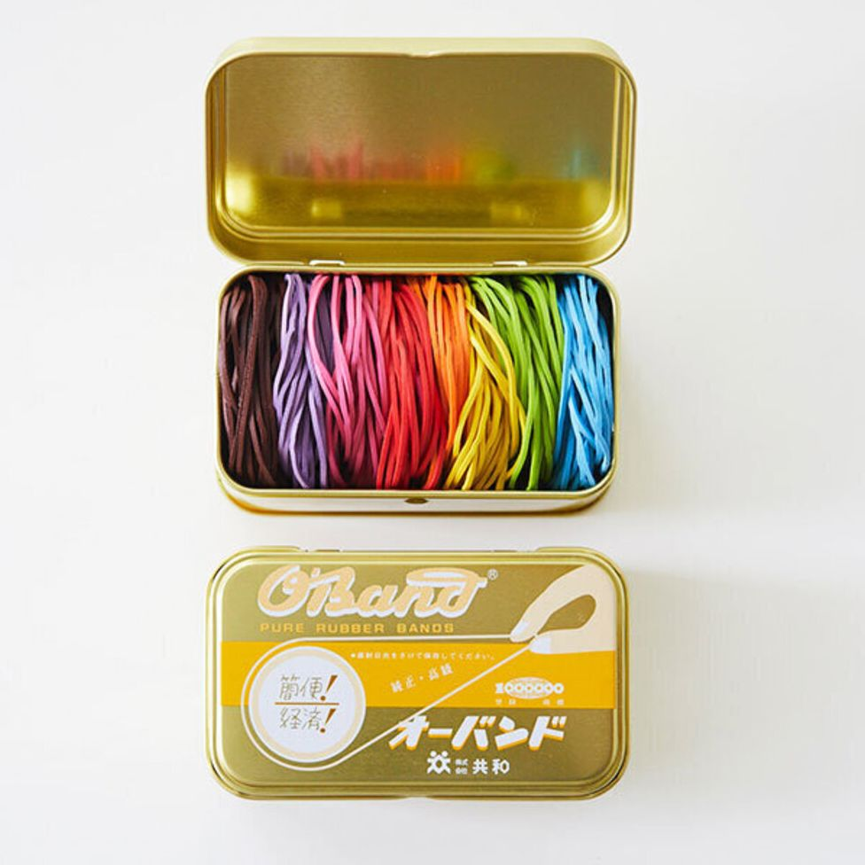 gold tin, 8-color mix, 30 grams of rubber bands