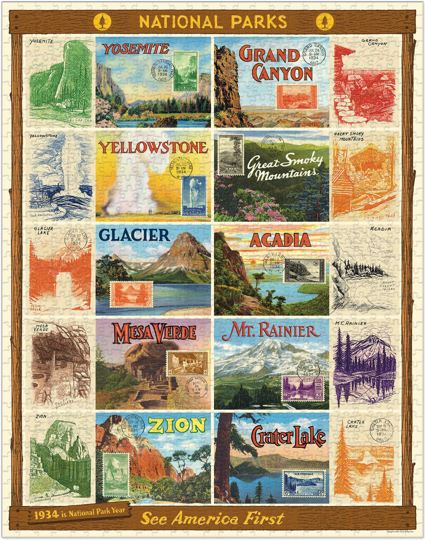 National Parks 2 1,000 Pc Puzzle