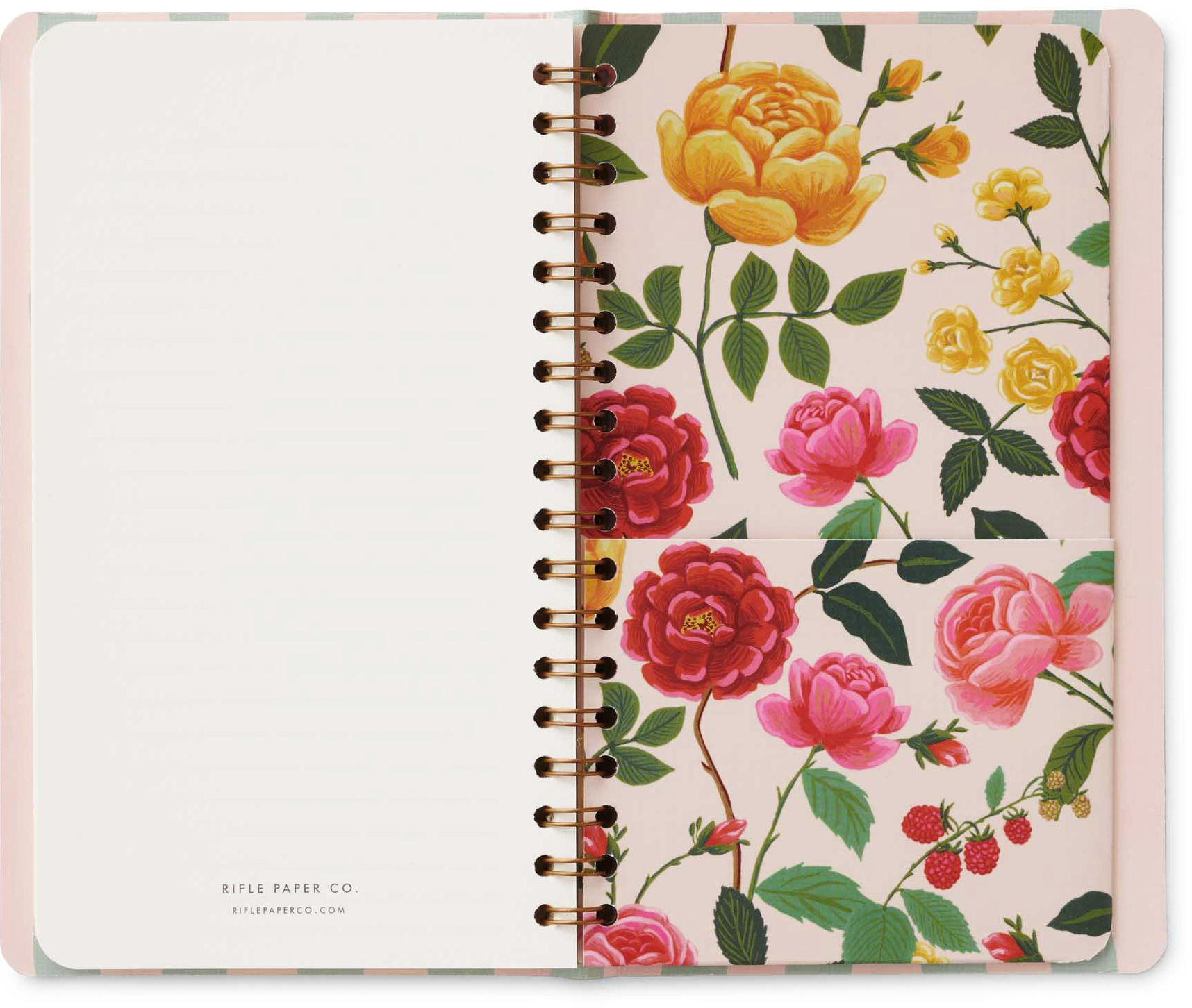 2025 Roses 12-Month Spiral Pocket Planner