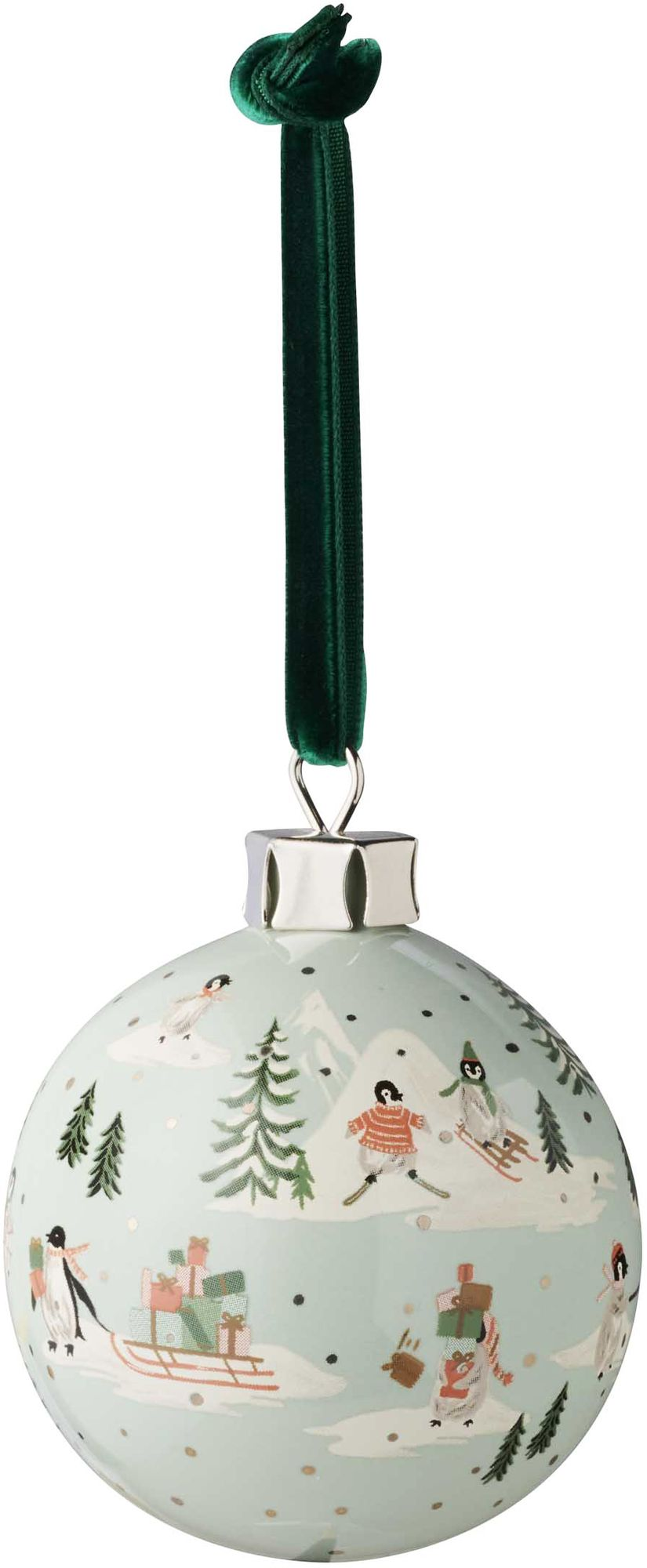 Penguin Village Porcelain Ornament