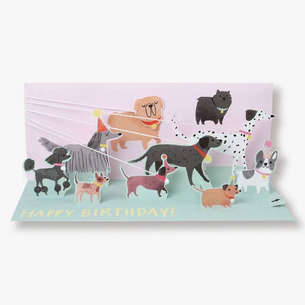 Dog Squad Popup Birthday Card