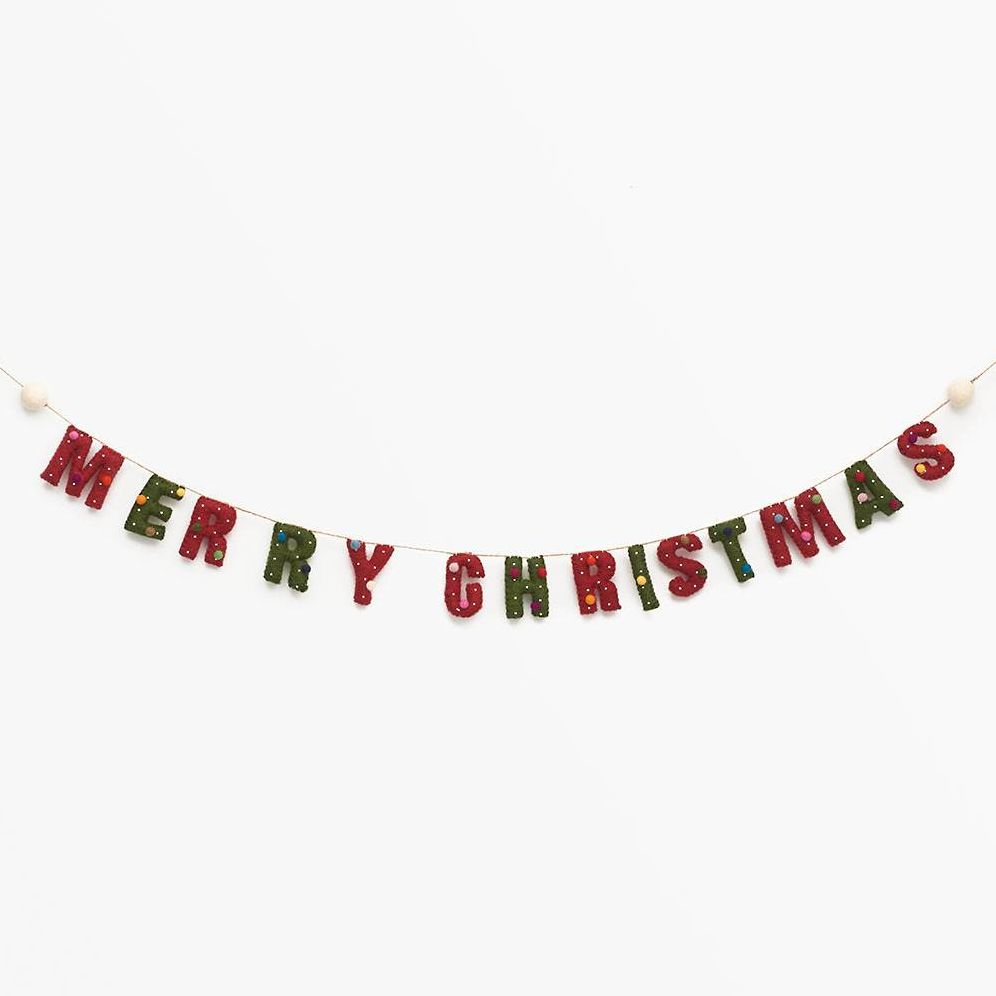 Merry Christmas Felt Garland