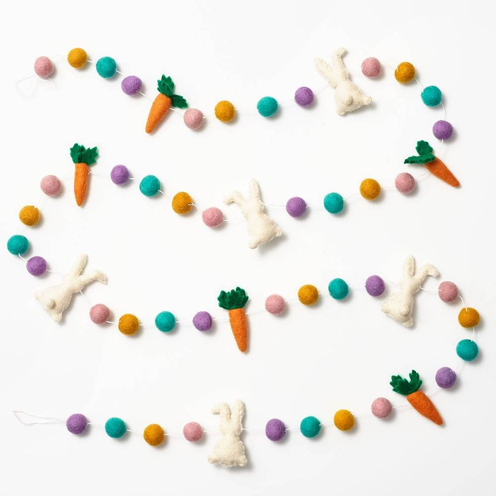 Bunny & Carrot Felt Easter Garland