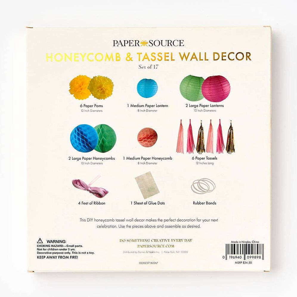 Honeycomb & Tassel Wall Decor