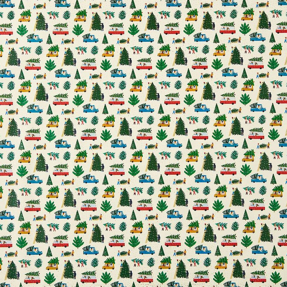 Christmas Tree Lot Stone Wrapping Paper