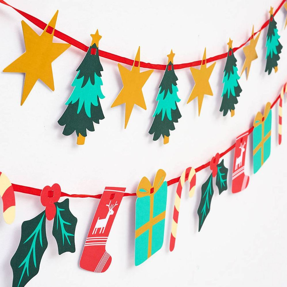 Merry And Bright 3-Strand Banner