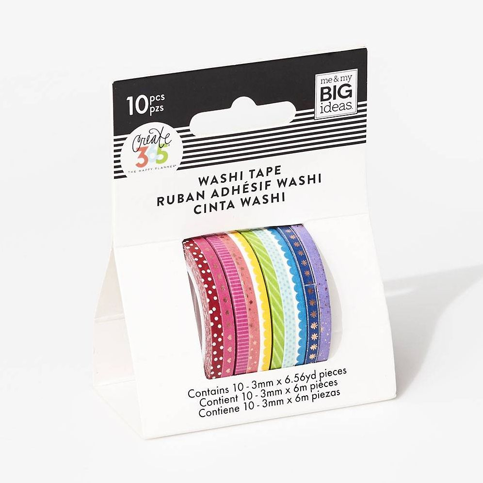 Rainbow Skinny Washi Tape