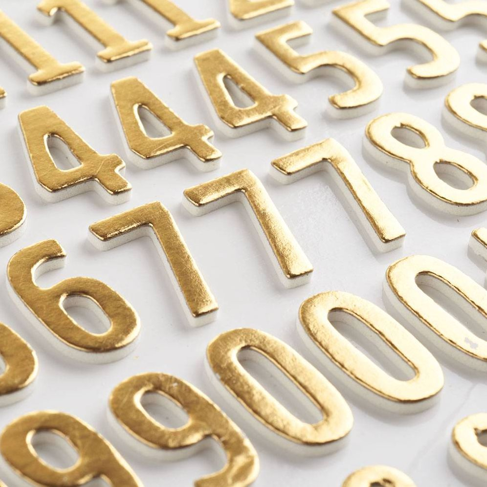 Thickers Gold Foam Letters