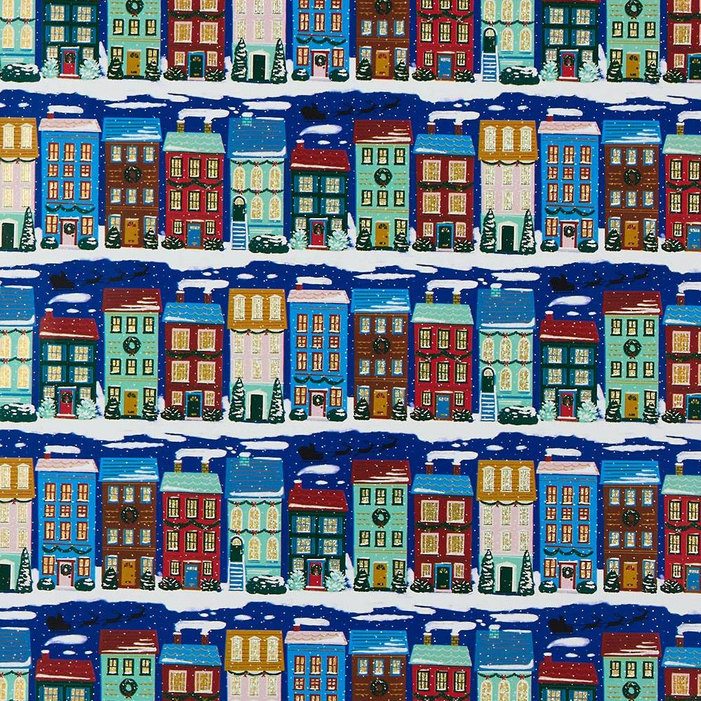 Holiday Houses Wrapping Paper