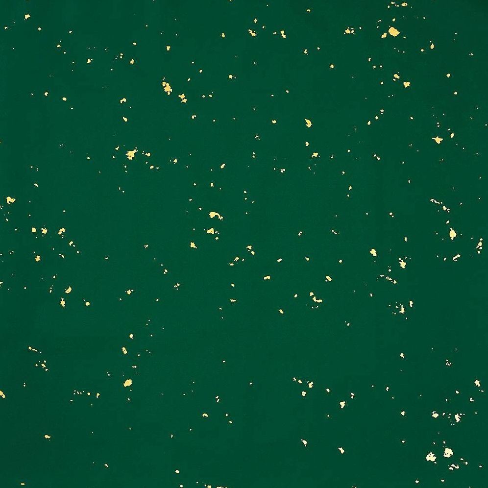 Gold Fleck On Green Stone Wrapping Paper