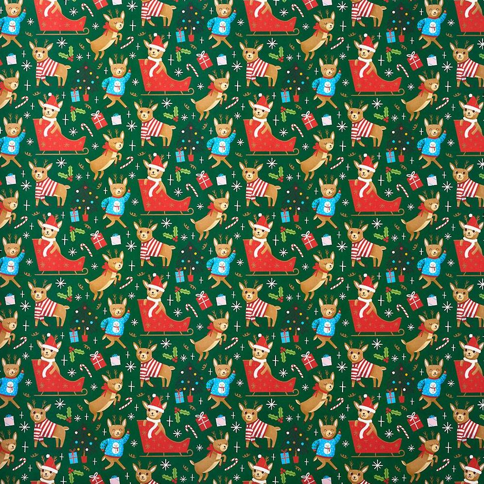 Reindeer Party Wrapping Paper