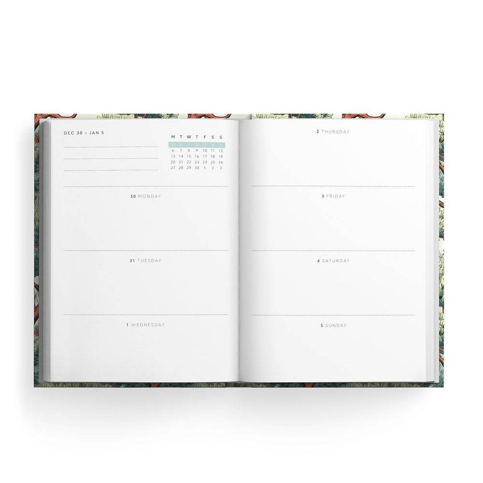 2025 Scalloped Marble Weekly Planner