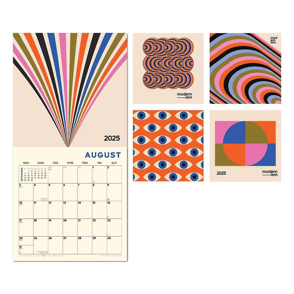 2025 Modernist Art Wall Calendar