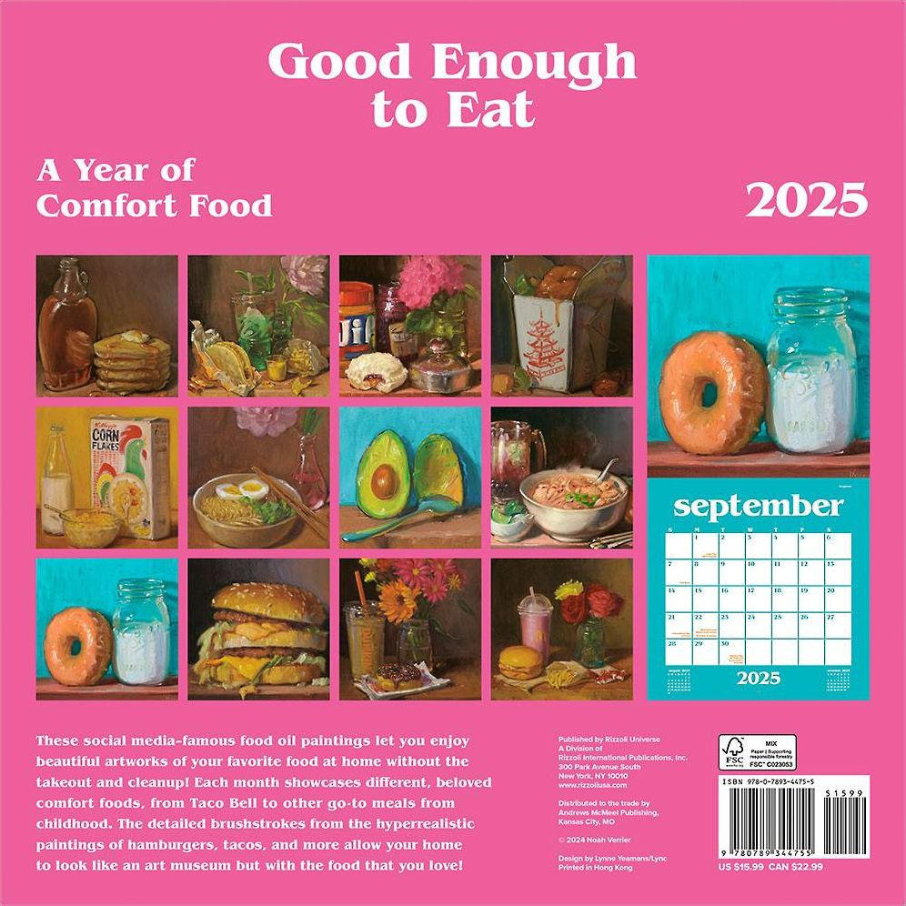 2025 Good Enough To Eat Wall Calendar