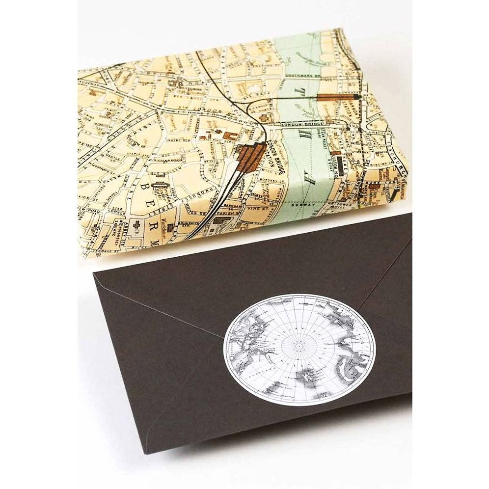 Historical Maps Label, Sticker & Tape Book