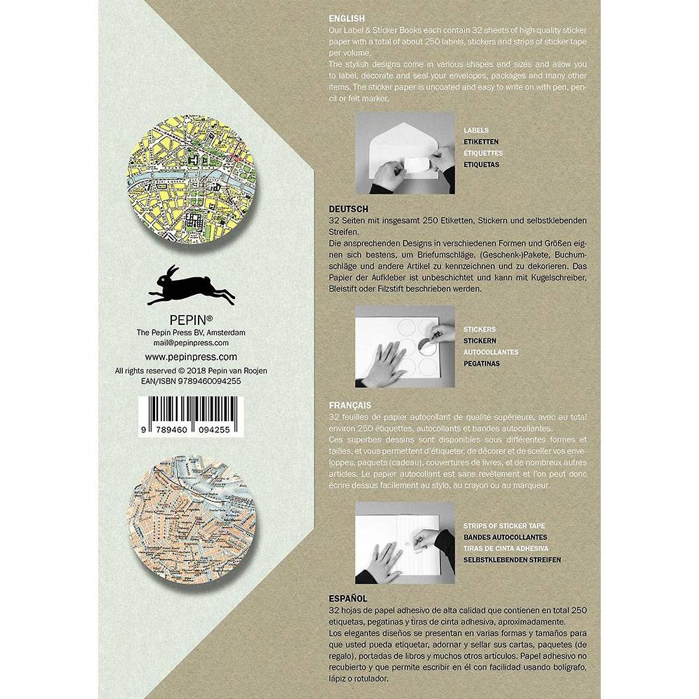 Historical Maps Label, Sticker & Tape Book