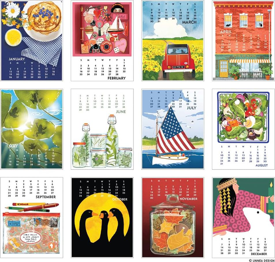 2025 Linnea Design Desktop Calendar