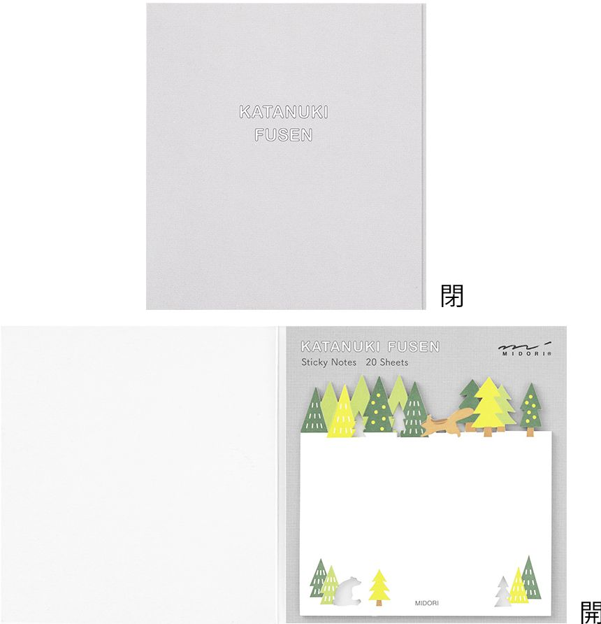 Midori Sticky Notes - Die-Cutting Forest