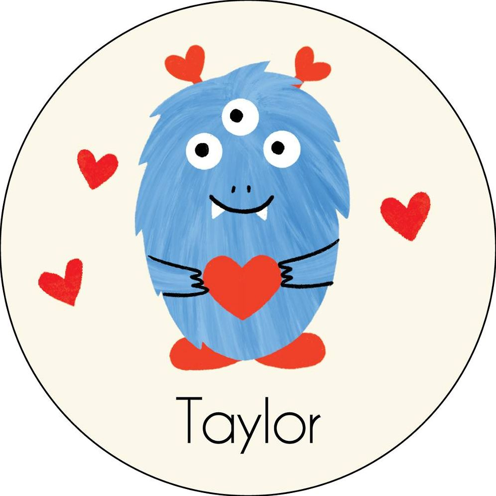 Love Monster Personalized Stickers