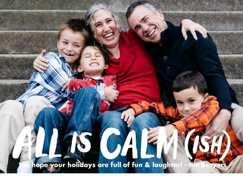 All is Calmish Holiday Photo Card