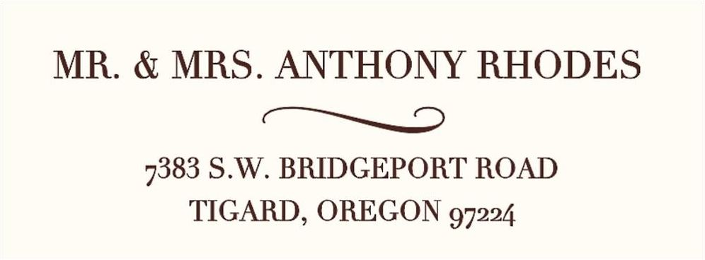 Symphony Return Address Label