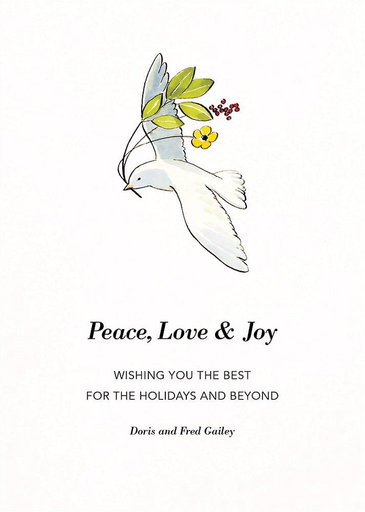 Peaceful Dove Holiday Card