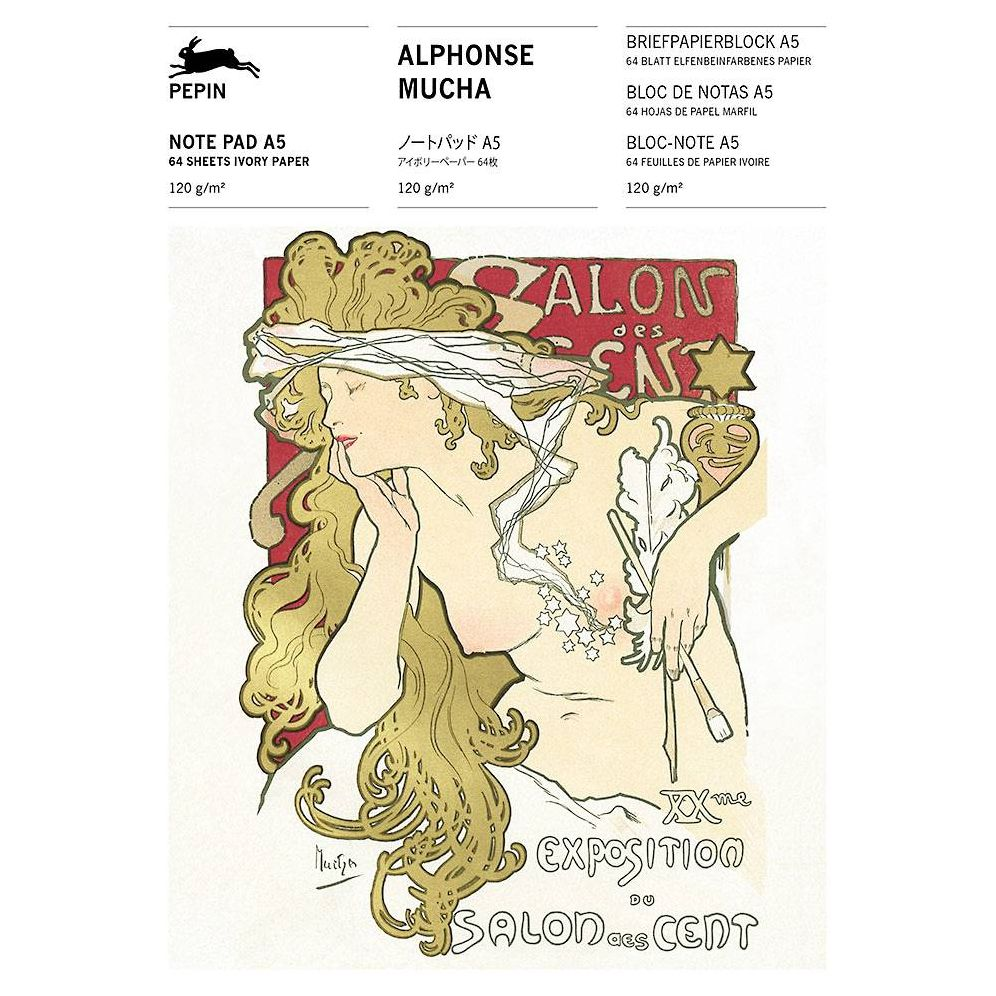 Alphonse Mucha A5 Note Pad