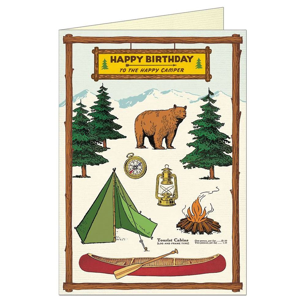 Camping Birthday Card