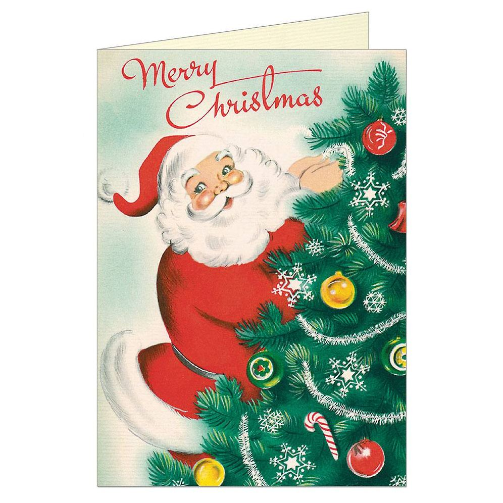 Cavallini & Co. Merry Christmas Santa Holiday Card Set