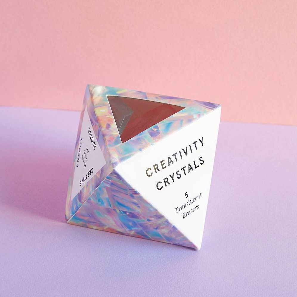 Creativity Crystals: 5 Translucent Erasers