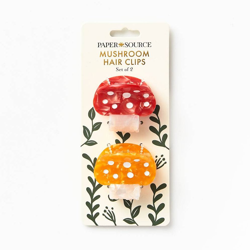 Mushroom Hair Clips