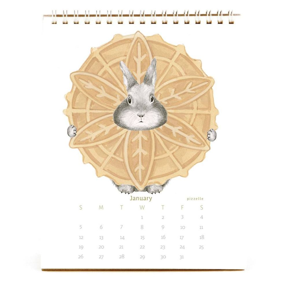 2025 Dear Hancock Bunny Desk Calendar