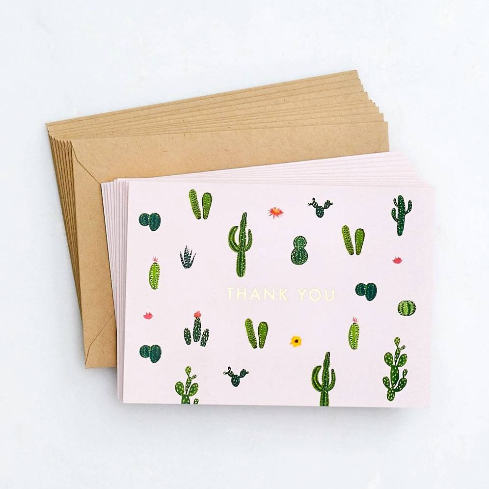 Cacti Thank You Card Set