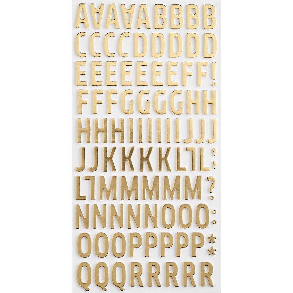 Thickers Gold Foam Letters