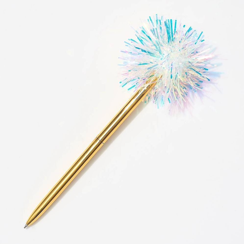 Iridescent Fur Pom Pen