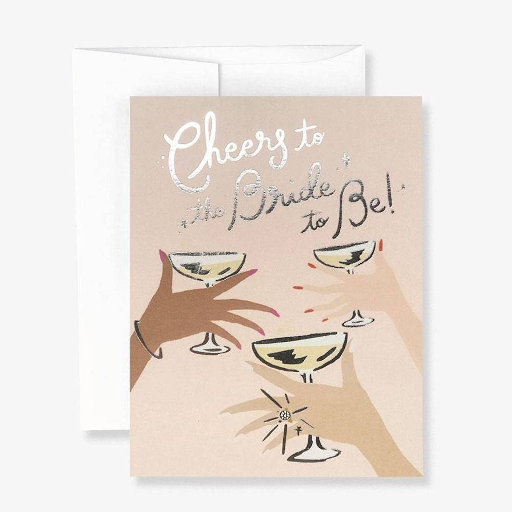 Cheers To The Bride Wedding Card