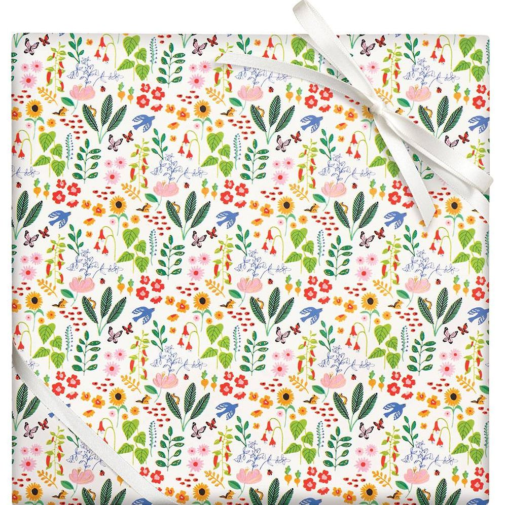 Floral Forest Stone Wrapping Paper