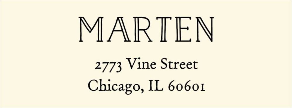 Vintage Marquis Return Address Label