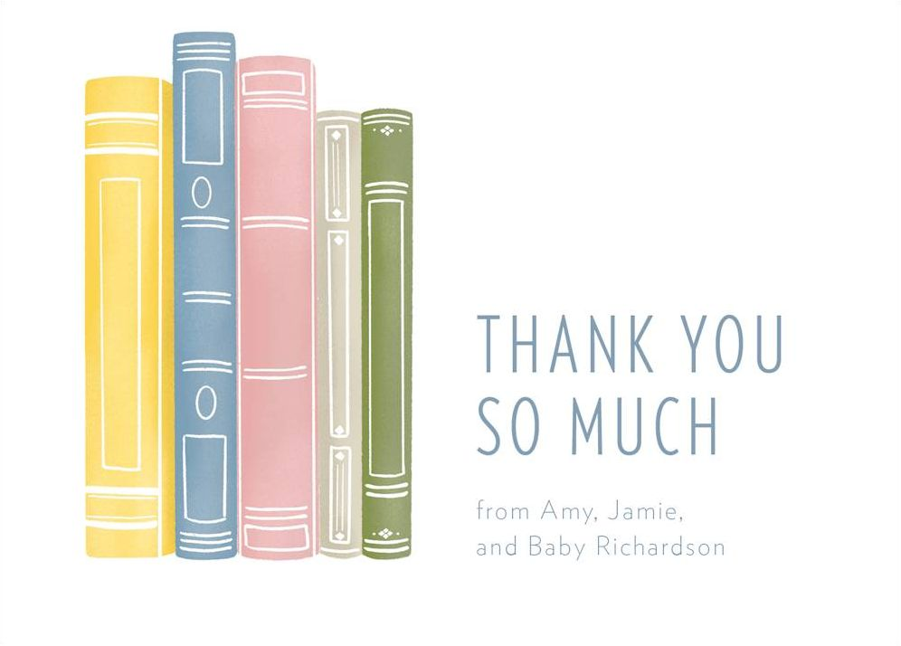 Books Thank You Notes