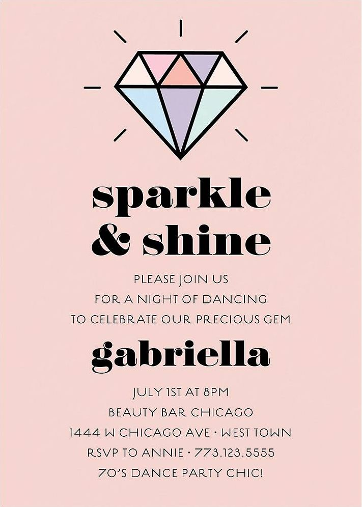 Diamond Party Invitation