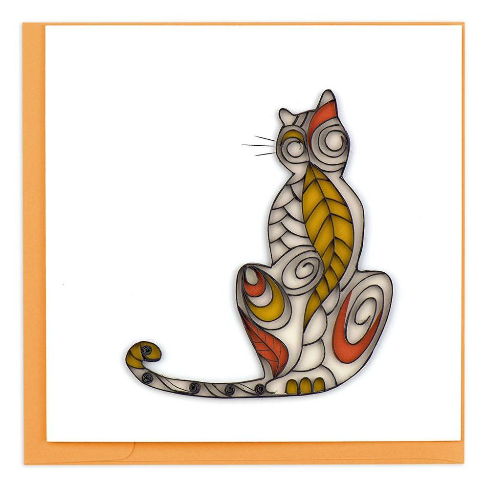 Quilling Cat Card