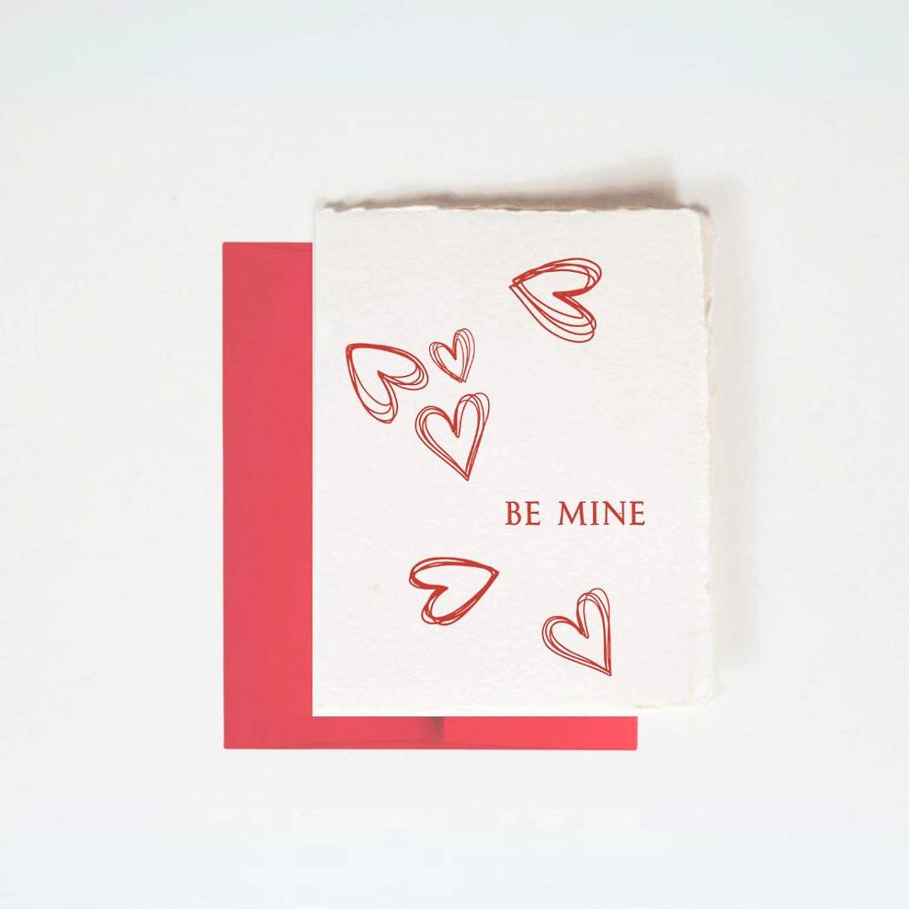 Be Mine Hearts Valentine's Day Card