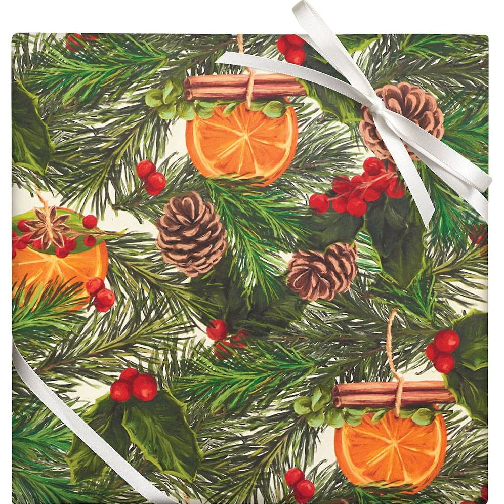 Evergreen Citrus Wrapping Paper