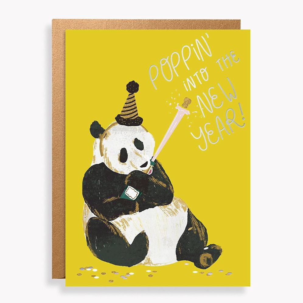 Poppin Panda New Year Card