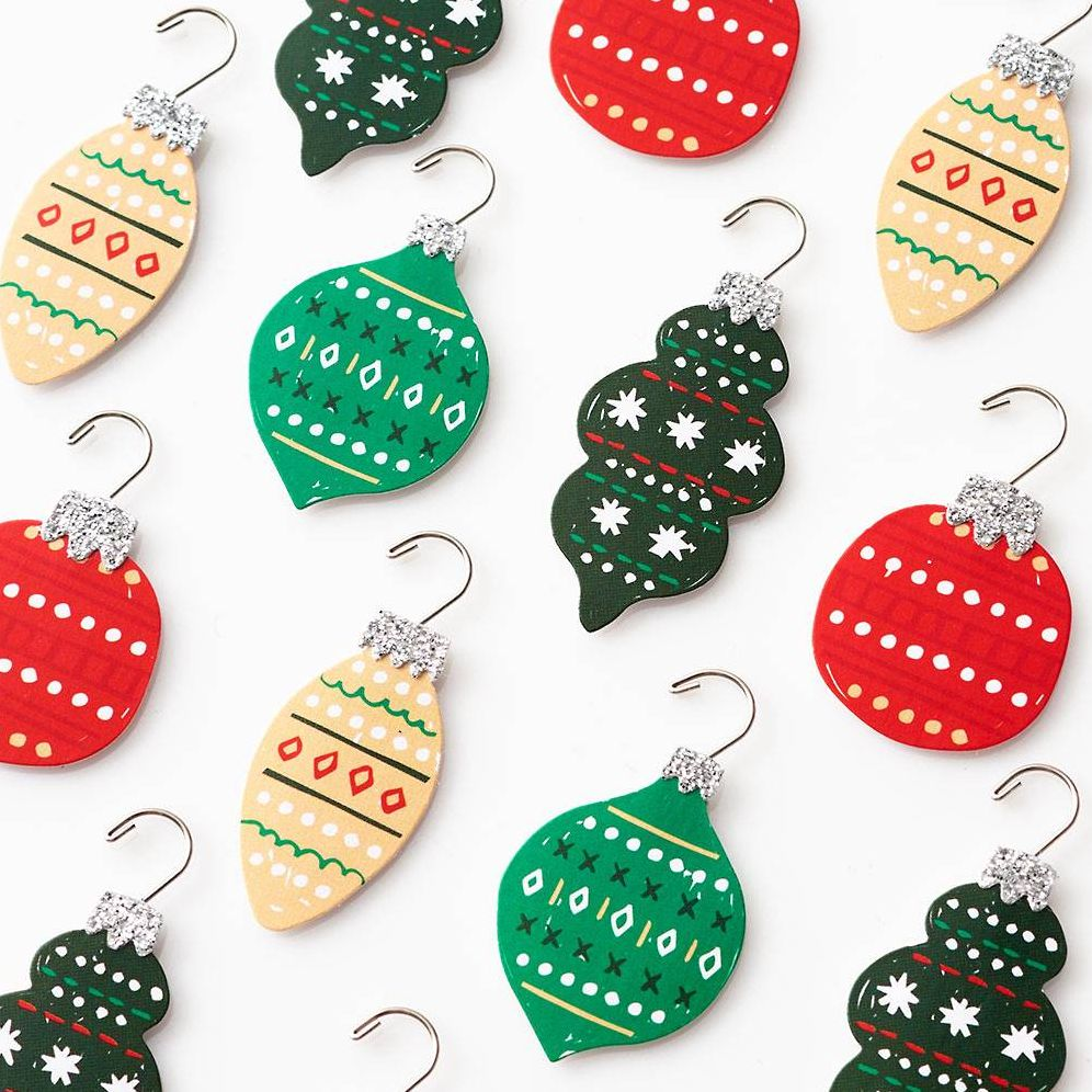 Retro Ornament Christmas Stickers