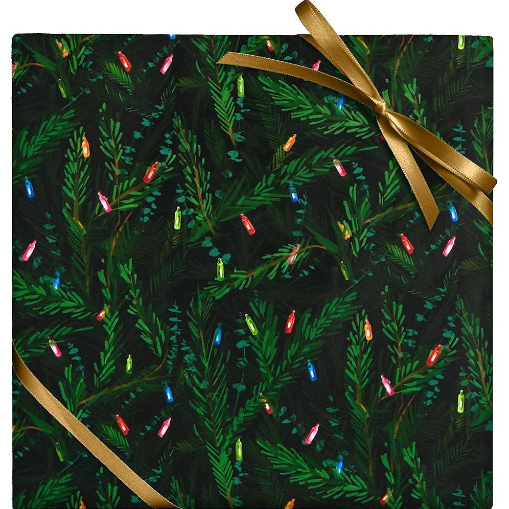 String Lights Wrapping Paper